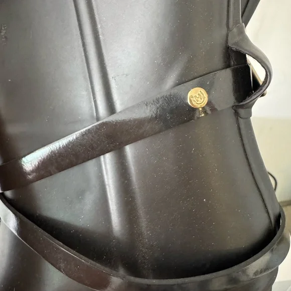 Hunter Classic Wedge Black Knee-High Boots - Picture 5 of 6